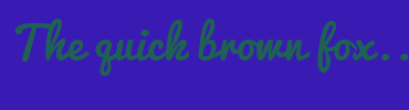 Image with Font Color 1E6352 and Background Color 391BB3